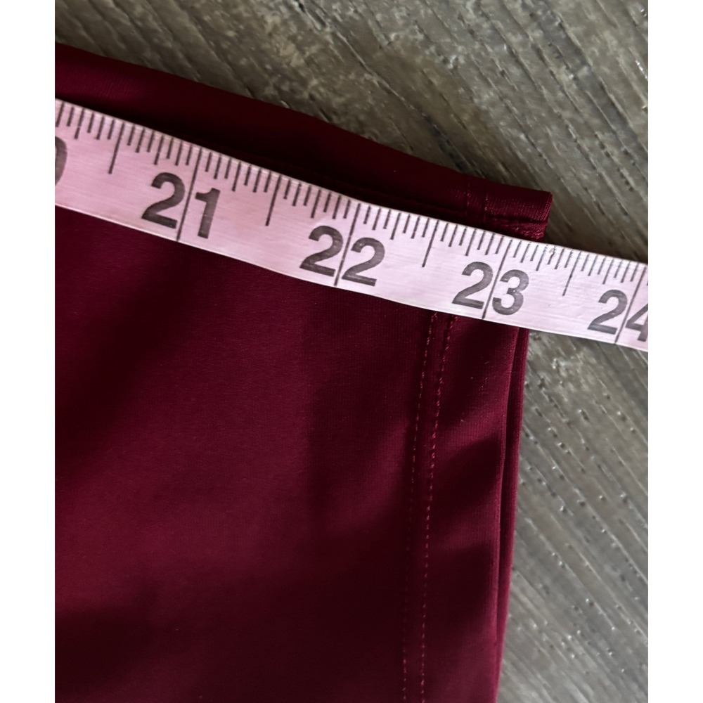 Sage Collective Womens Burgundy High Waisted Athletic Leggings Yoga GymSize L - Picture 6 of 6